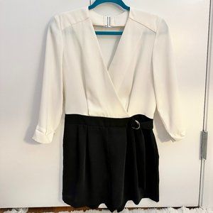 Topshop Black and White Romper